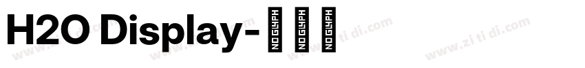 H2O Display字体转换